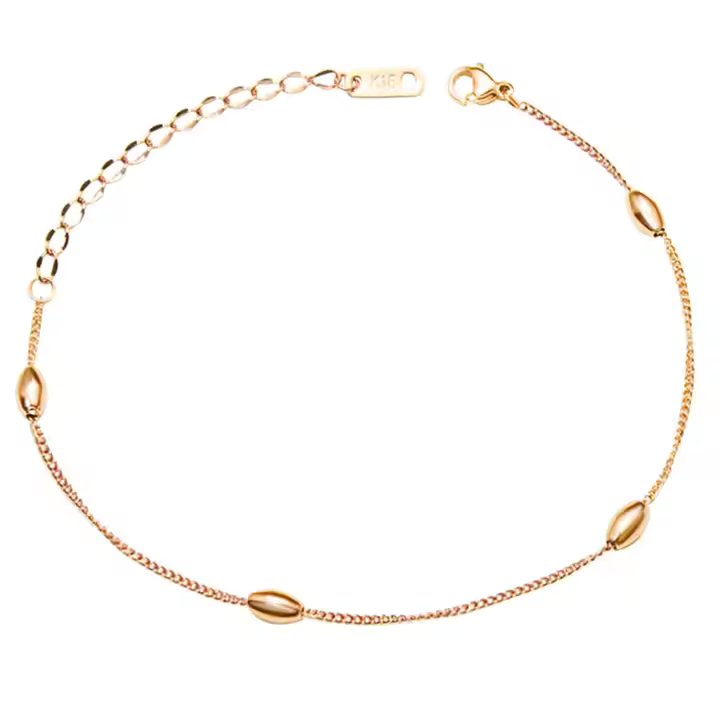 Oval Beads Charms Bracelet Anklet