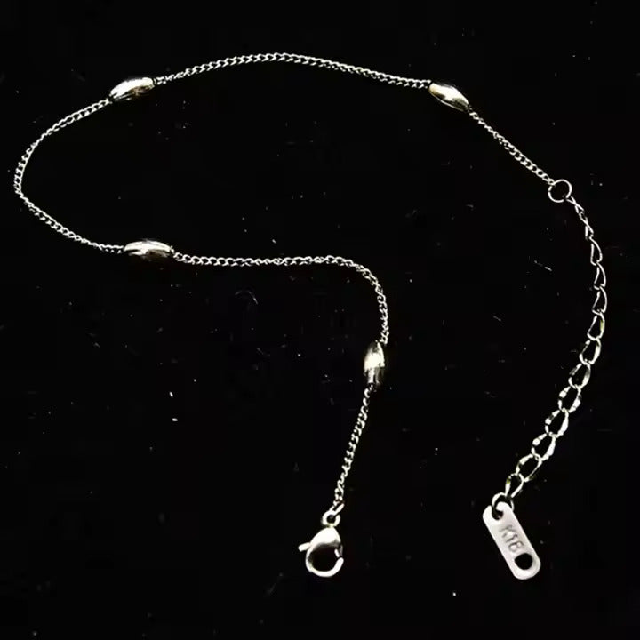 Oval Beads Charms Bracelet Anklet