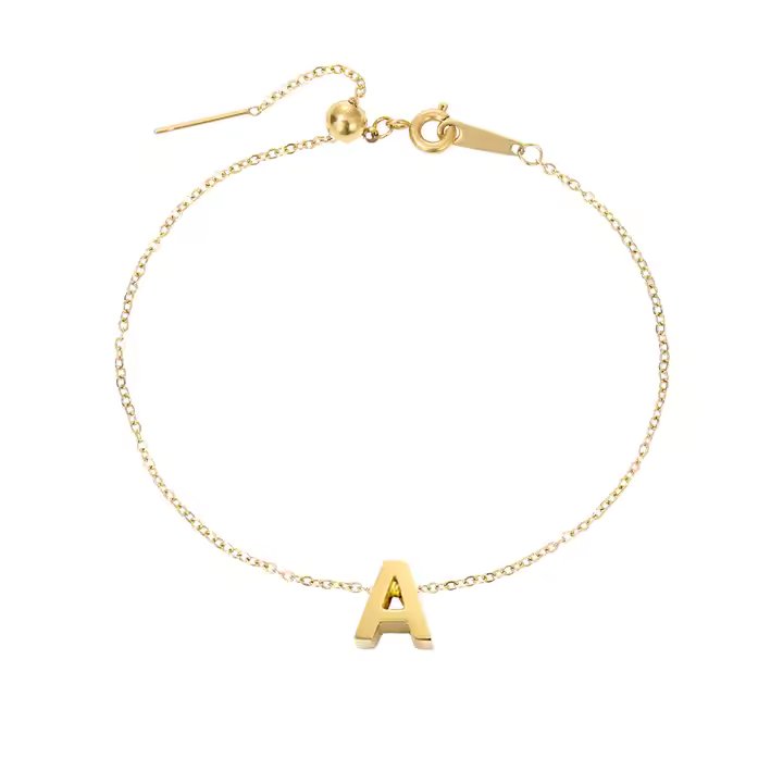 Letter Alphabet Initial Anklet