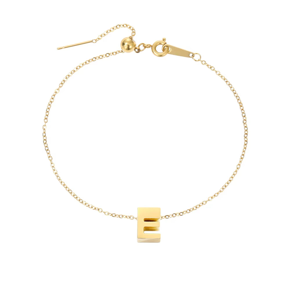 Letter Alphabet Initial Anklet