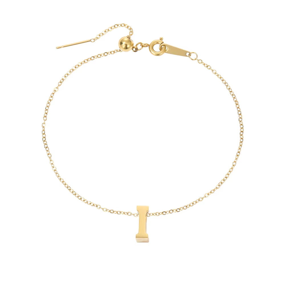 Letter Alphabet Initial Anklet