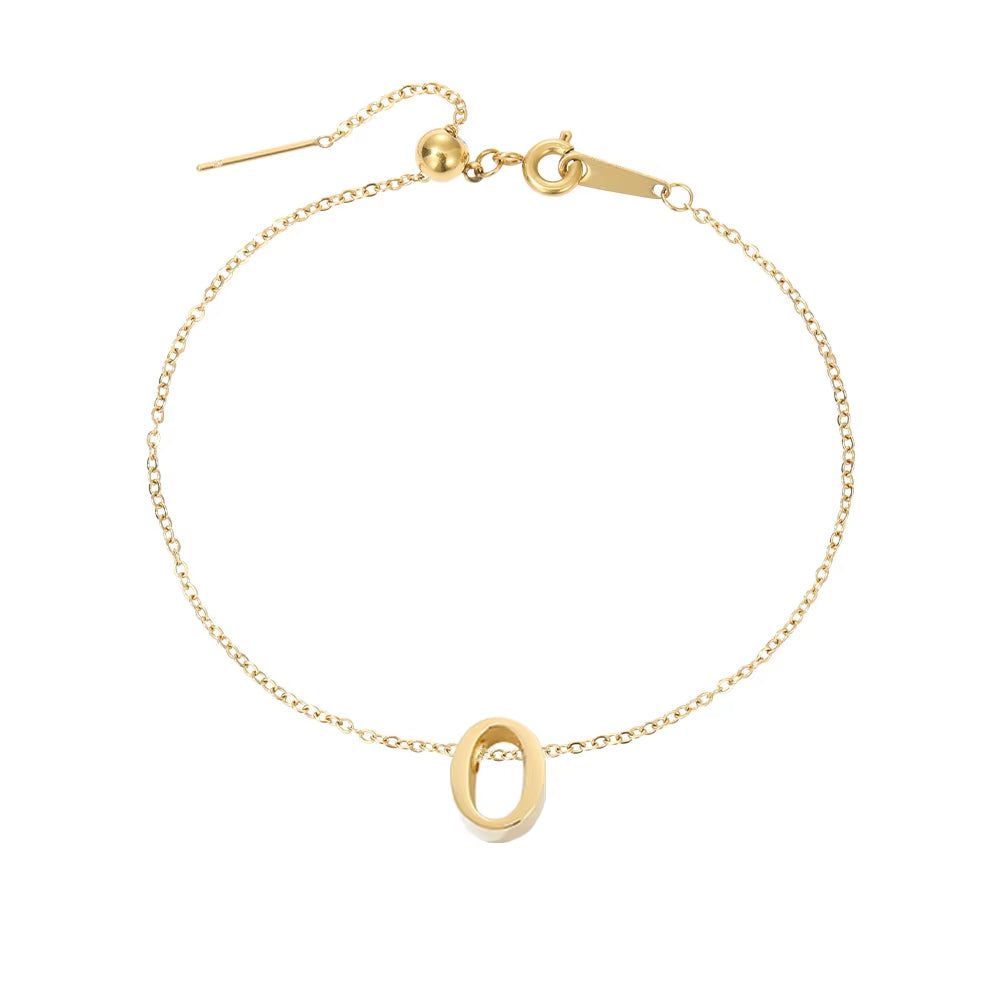 Letter Alphabet Initial Anklet