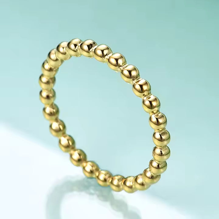 Beaded Eternity Band Ring