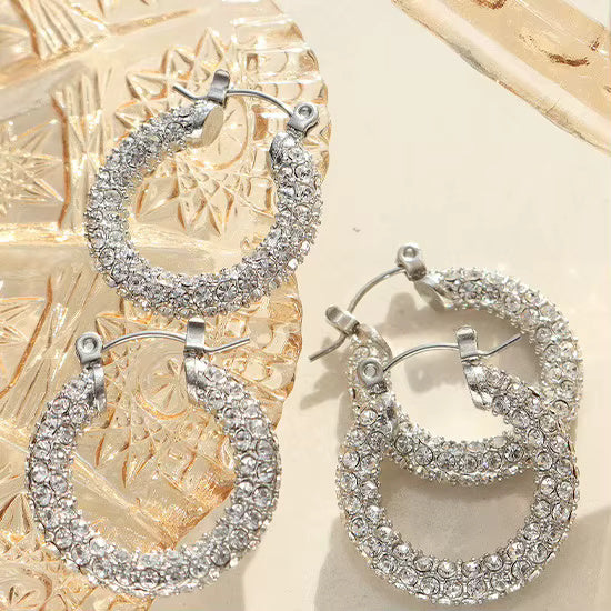 Luxury Zircon Hoop Earrings
