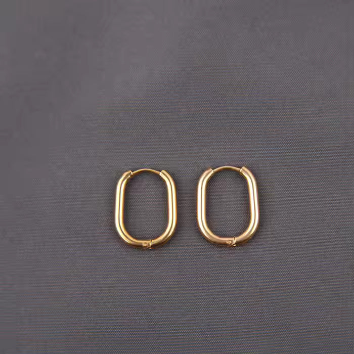 Minimalist Geometric U-Shaped Earrings