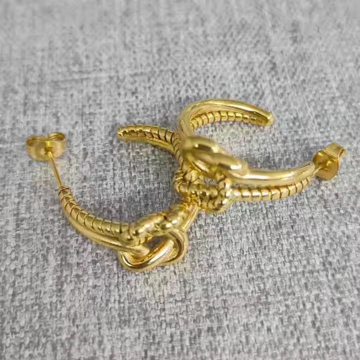 Knot C Shaped Earring 5 styles