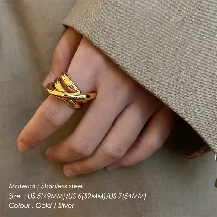 Cross Band Ring