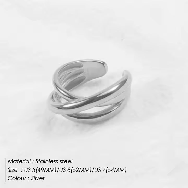 Cross Band Ring