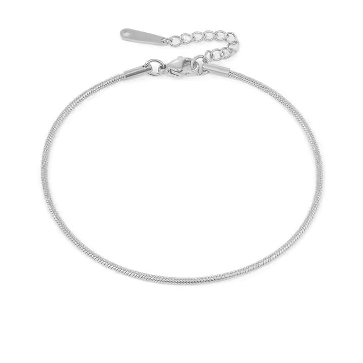 Round Snake Chain Anklet Bracelet