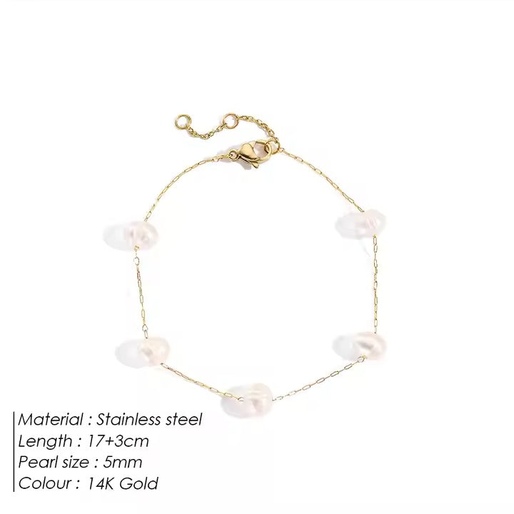 Pearl Chain Bracelet