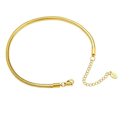 Round Snake Chain Bracelet Anklet