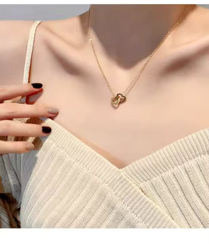 Zircon Heart Choker Necklace