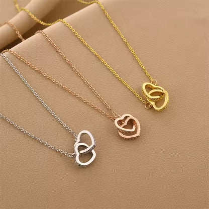 Zircon Heart Choker Necklace