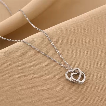 Zircon Heart Choker Necklace