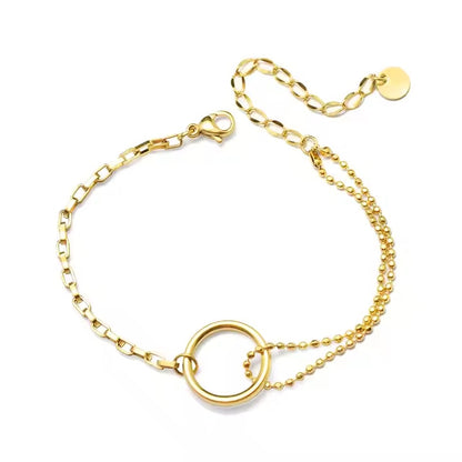 Bead & Circle Link Bracelet