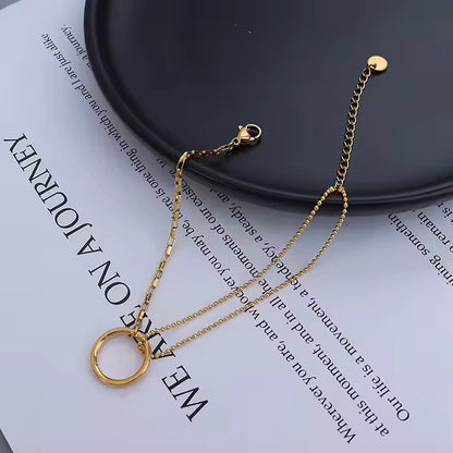 Bead & Circle Link Bracelet