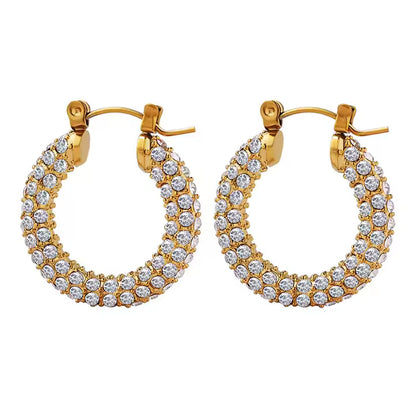 Luxury Zircon Hoop Earrings