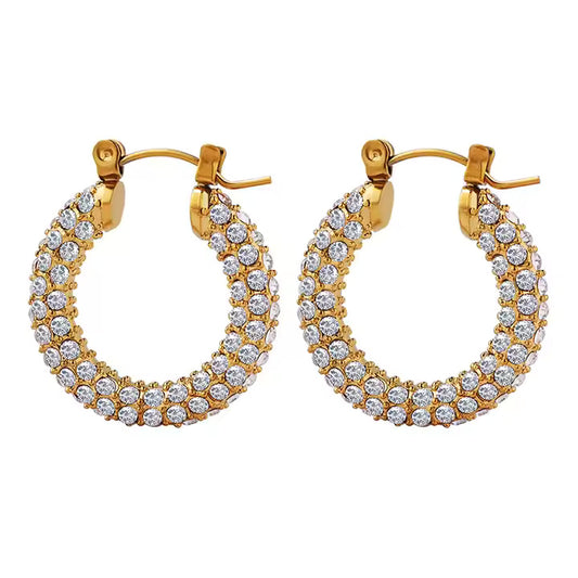 Luxury Zircon Hoop Earrings