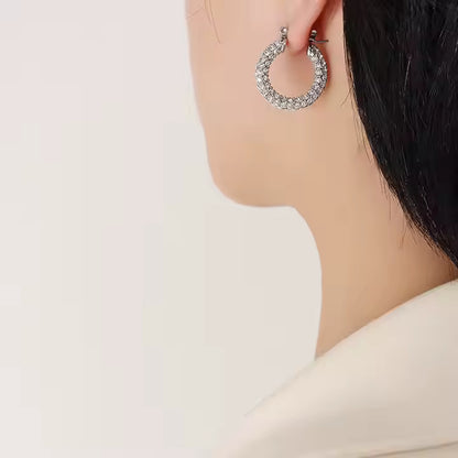 Luxury Zircon Hoop Earrings