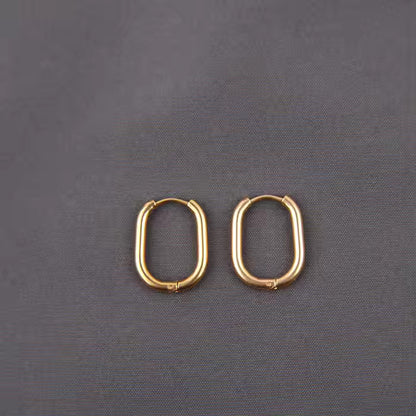 Minimalist Geometric U-Shaped Earrings
