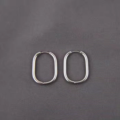 Minimalist Geometric U-Shaped Earrings