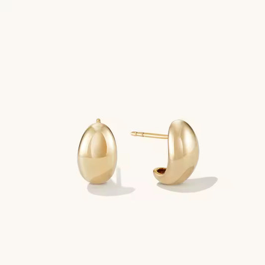 Geometric Shiny Pea Earring