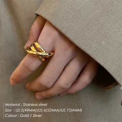 Cross Band Ring