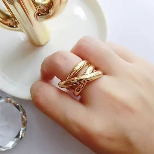 Cross Band Ring