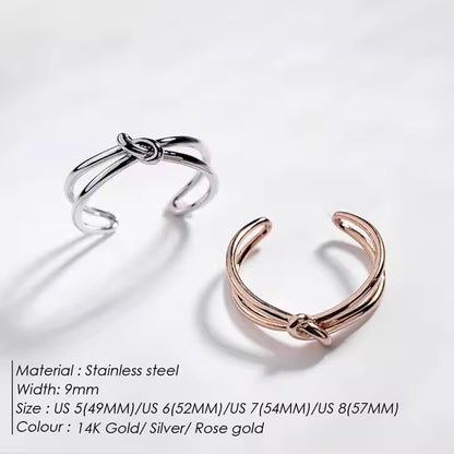 Open Knot Finger Ring