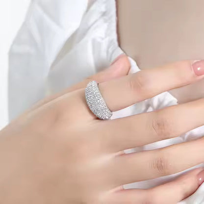 Full Paved Crystal Finger Ring